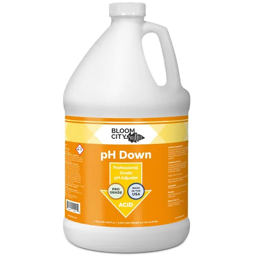 Bloom City PH Down – Ajustador de pH líquido, 1 galón