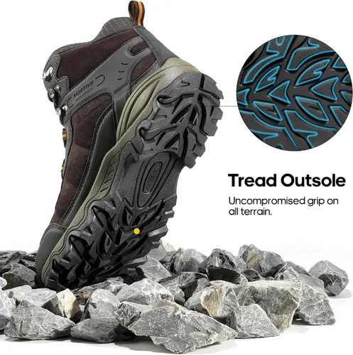 Miniatura 5 de NORTIV 8 Botas de senderismo impermeables para hombre, zapatos de montañismo para mochileros