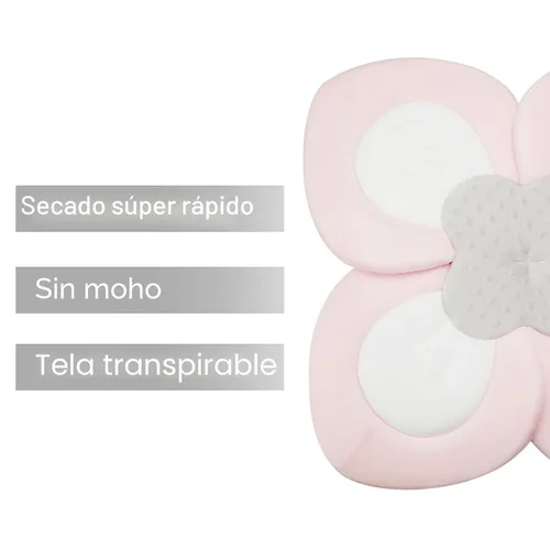 Miniatura 3 de PandaEar Almohadilla de baño para bebé recién nacido, pétalos de flores suaves para fregadero, bañera, regalo esencial de ducha (rosa)