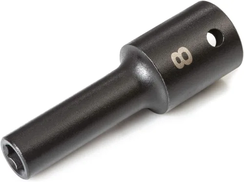 TEKTON SID23108 Dado de impacto profundo de 6 puntos de 5/16 pulgada (8 mm) impulsor de 1/2 pulgada