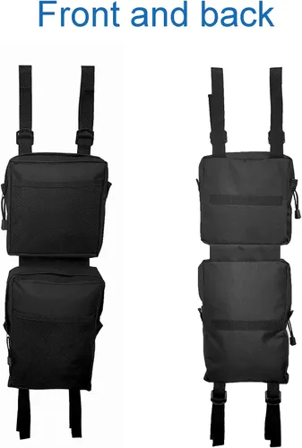 Miniatura 5 de Paquete de 2 bolsas de guardabarros para cuatrimoto, bolsas de sillín para tanque de ATV, paquete de almacenamiento de carga