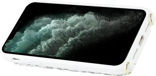 Miniatura 7 de Lipvina para iPhone 11 Pro Funda para teléfono con tarjetero y correa para mujeres, cordón cruzado, soporte de anillo con patas, cierre de presión