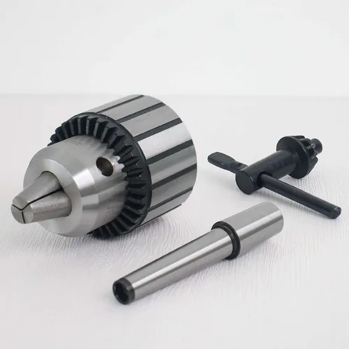 Miniatura 3 de Portabrocas de 1/32" a 1/2" con eje cónico Morse MT1-JT33, portabrocas resistente con llave de mandril