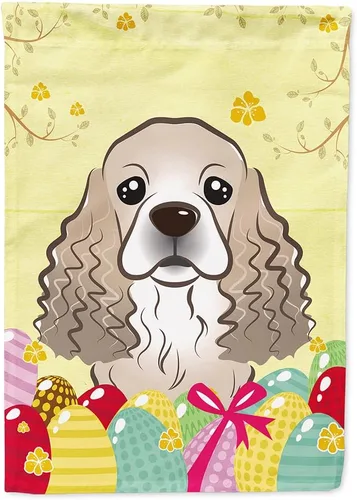 Miniatura 82 de Caroline's Treasures BB1920CHF - Bandera de caza de huevos de Pascua con diseño de bulldog francés, para casa, gran porche, para colgar en la pared