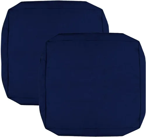 Miniatura 15 de FLYMEI Patio Cushion Covers 16x16x2.5 Waterproof Outdoor Cushion Cover Replacement 1Packs Outdoor Seat Cushion Slipcover for Rattan Chair Sofa, Beige