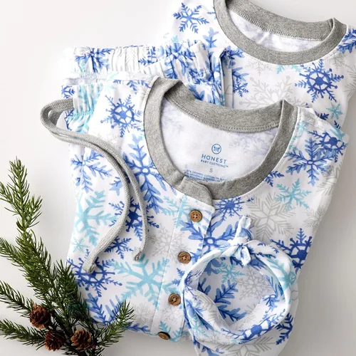 Miniatura 4 de HonestBaby - Pijama familiar navideña de algodón orgánico