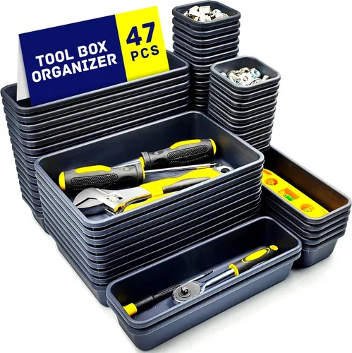 Organizador de Caja de Herramientas, Organizador de Cajones de Herramientas, Divisores de Bandeja, Organización de Caja de Herramientas,