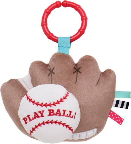 Baby Starters Magic Years - Juguete de actividad de béisbol con vibración de tracción y sacudimiento, sonajero y gancho de viaje, pelota de juego, 7
