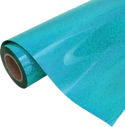 Miniatura 15 de Rollo holográfico Threadart Aqua de 3 yardas x 20 pulgadas de ancho, película de vinilo termotransferible de 20 pulgadas HTV Vendido por The Roll