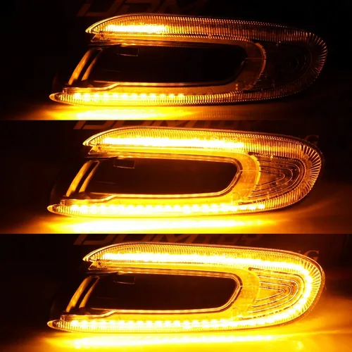 Miniatura 3 de iJDMTOY Kit de luces de señalización laterales LED ámbar con lente ahumada europea, compatible con MINI Cooper F55 F56 F57