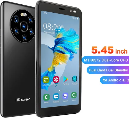Miniatura 8 de VBESTLIFE Teléfono inteligente Android desbloqueado, 4GB+512MB, con pantalla de 5.45 pulgadas, cámara trasera de 2MP, 3G Dual Card Dual Standby