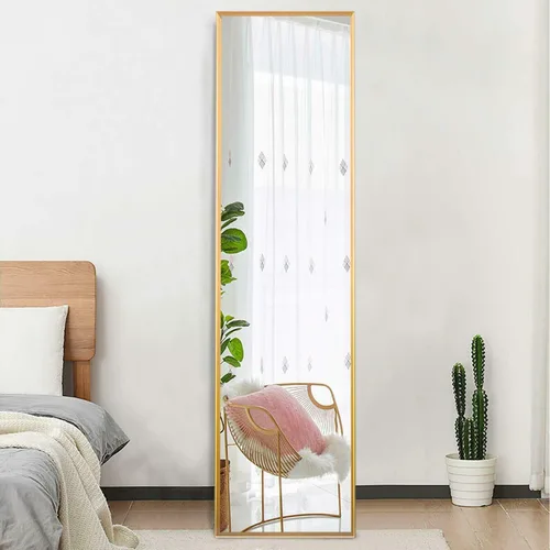 Miniatura 18 de KIAYACI - Espejo para pared de cuerpo completo, espejo para dormitorio o vestidor, se puede colocar de pie, colgado o apoyado contra la pared