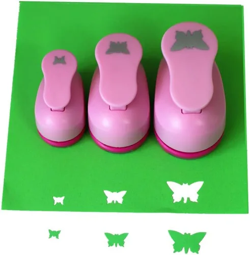 Miniatura 4 de CADY Crafts - Juego de punzones de papel (0.315 in, 0.591 in, 0.984 in, 3 unidades, estrella)