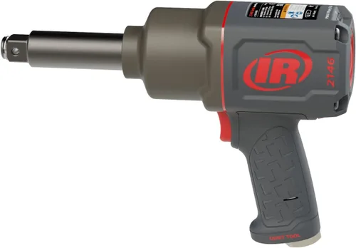 Llave de impacto neumática Ingersoll Rand 2146Q1MAX-3 de 3/4 pulgadas, silenciosa, par de torsión de 2,000 pies-libras para tuercas, para tareas de