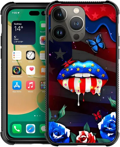 Miniatura 97 de Funda compatible con iPhone X/XS, diseño de bandera estadounidense de béisbol, TPU suave, a prueba de golpes, de vidrio templado, para iPhone X/XS