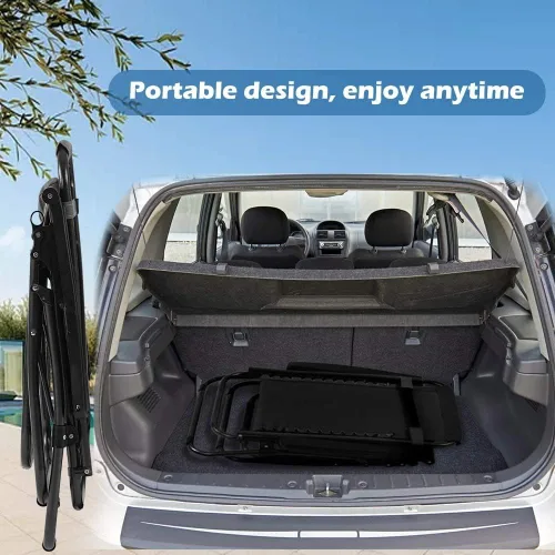 Miniatura 6 de Silla Zero Gravity para patio, tumbona, paquete de 2 sillas reclinables plegables ajustables para exteriores con bandeja portavasos, almohadas