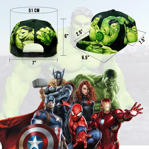 Miniatura 3 de Marvel Gorra de béisbol de los Vengadores, talla única, sombrero cómodo, regalo de los Vengadores para hombres, mercancía para hombre