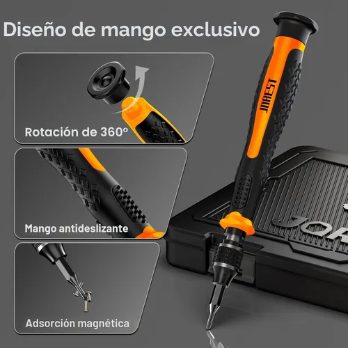 Miniatura 2 de JOREST Juego de destornilladores pequeños de precisión de 40 piezas (acero S2), juego de destornilladores magnéticos con Torx T5 T6 T8, kit