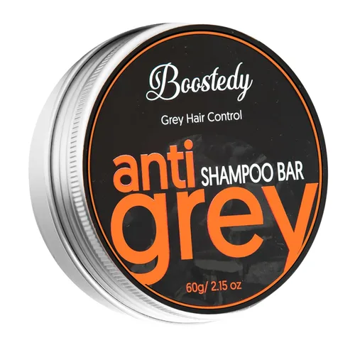 Barra de champú anti canas para el cabello – oculta el cabello gris y se oscurece naturalmente – Cabello canoso inverso, hidratante natural y