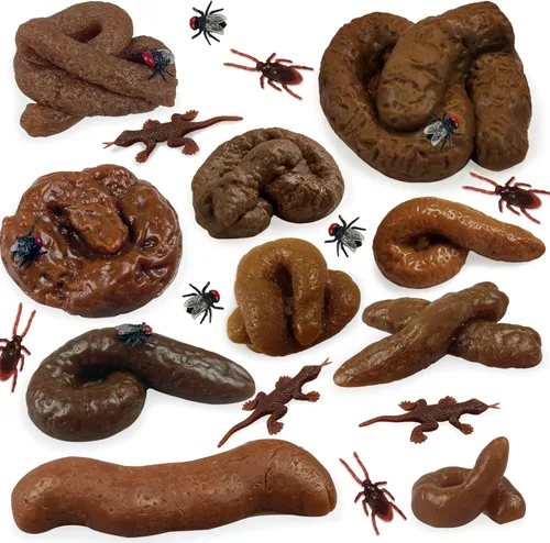 Miniatura 6 de Diferentes formas falsas de perro falso, caca de perro falso, broma divertida, juguetes complicados, accesorios de broma para Halloween, fiesta