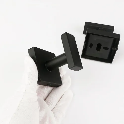 Miniatura 8 de 2 ganchos para toallas de baño, accesorios de baño para montaje en pared, para una sola capa y gancho para bata, acero inoxidable SUS304, cuadrado