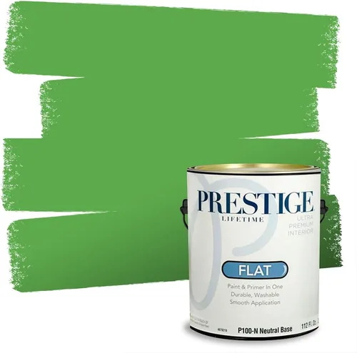 Miniatura 153 de PRESTIGE Pintura exterior e imprimación en uno, aloe, plano, 1 galón