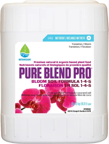 Miniatura 5 de Botanicare Pure Blend Pro Bloom Soil, Nutriente para Frutas y Flores, 1-4-5, 2.5 gal.