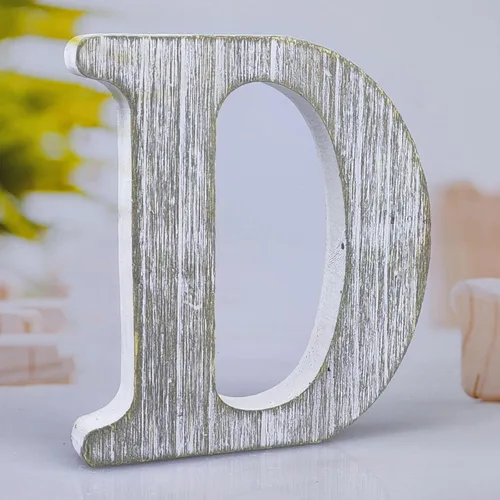 Miniatura 12 de Letras de madera de 8 pulgadas, letras de madera rústica sin terminar para decoración de pared, letras decorativas en pie, cortes de letras, letrero