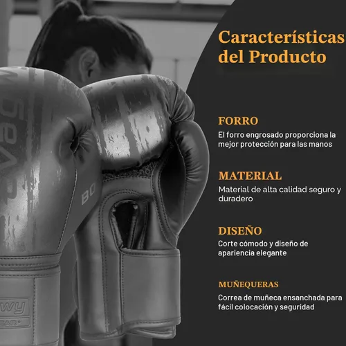 Miniatura 7 de Guantes de boxeo para hombres y mujeres, para entrenamiento profesional de sparring, adecuados para boxeo, kickboxing, MMA, pelea, guantes para saco