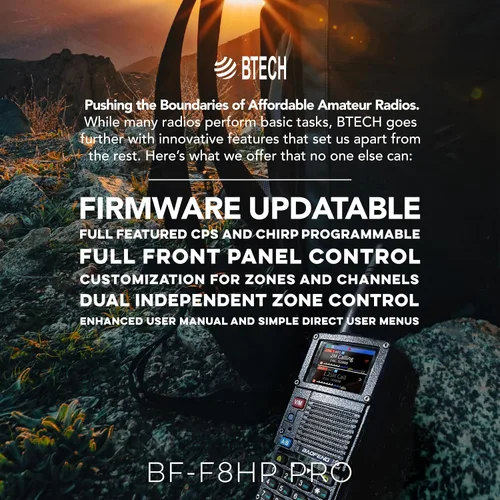 Miniatura 3 de BAOFENG BF-F8HP PRO 10 W Radio de Banda Triple Bidireccional – UV-5R 7ª Generación, 1000 Canales, GPS y Clima NOAA, Escáner de Aviación/VHF/UHF/1.25