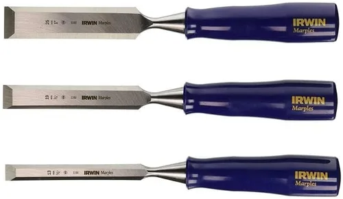 Irwin Tools IRWIN 1769179 - Juego de cinceles para carpintería de 3 piezas (1/2, 3/4 y 1 pulgada)