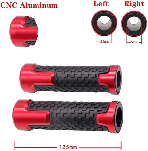 Miniatura 2 de SCUUBE Handlebar Plug for Kawasaki H2 H2R 2015-2016 Motorcycle Handlebar Hand Grips Anti Skid Handle Bar Cap Ends Plug CNC Aluminum Accessories Black