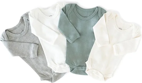Miniatura 2 de Laas Body unisex de algodón orgánico, certificado GOTS, bebé, manga larga, una pieza