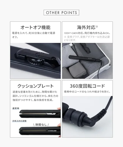 Miniatura 15 de Salonia Salo Nia Double Ion Super Straight & Curl Hair Iron Pro Especificaciones de 230 ?