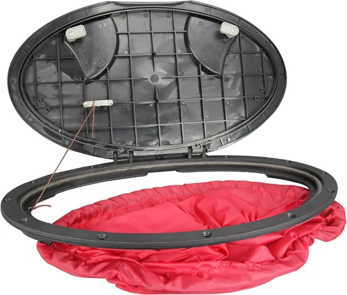 Miniatura 4 de Pactrade Marine Barco, kayak, canoa, pesca, aparejo, vela, resistente, 20 pulgadas, impermeable, cubierta de placa de cubierta con bolsa