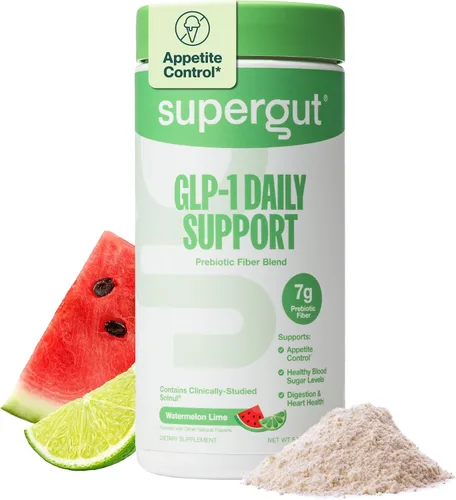 Miniatura 12 de Supergut GLP1 Daily Support - Suplemento en polvo de GLP-1 de alta fibra para mujeres y hombres, mezcla de bebida sin azúcar para la salud
