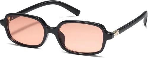 Miniatura 8 de Lentes retro rectangulares con bloqueo de luz azul para mujer, anteojos falsos de los años 90, anteojos de computadora Y2K de moda con marco