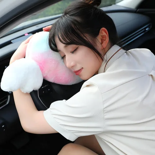 Miniatura 6 de 2 Pack de almohadas para reposacabezas en forma de corazón con alas de ángel - Cómodas y suaves almohadas para el cuello, accesorios para autos