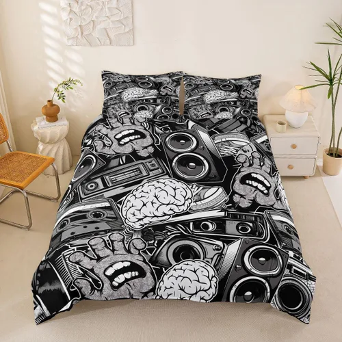 Miniatura 16 de Feelyou Buffalo Ranch - Juego de funda de edredón con diseño de bisontes norteamericanos, tamaño individual (Twin), juegos de ropa de cama