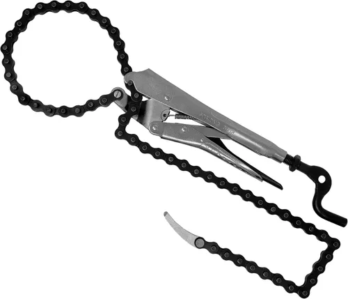 Miniatura 4 de Strong Hand Tools PFC1036 Alicates de cadena de bloqueo, cadena extraíble de 36, soporta tubo de hasta 10.5 pulgadas de diámetro, mango único