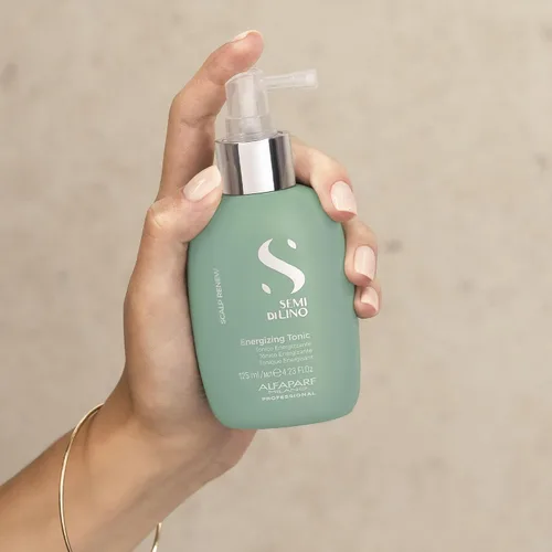 Miniatura 3 de Alfaparf Milano Semi Di Lino Scalp Renew - Tónico energizante para adelgazar el cabello, fortalece, re-densifica y estimula la fibra capilar
