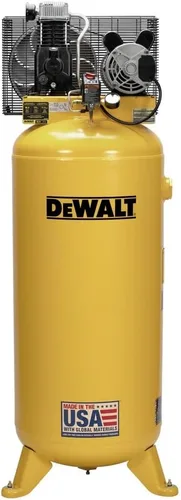 DEWALT Compresor de aire vertical de 60 galones, estacionario, 3.7 HP, 175 PSI máximo, lubricado con aceite, tanque ASME, rendimiento de grado