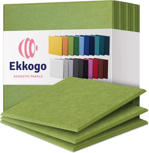 Miniatura 78 de Paneles insonorizantes de alta densidad para pared, forma hexagonal, paquete de 12 unidades de 14" x 12.1" x 0.4", color azul mezclilla Azul denim