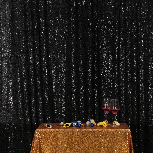 Miniatura 41 de Poise3EHome Cortina de Fondo de Lentejuelas Azul Bebé, Cortina de Fondo de Fotografía de Lentejuelas de 8 pies x 10 pies para Decoración de Fiestas