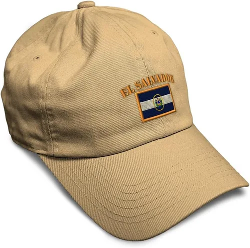 Miniatura 44 de Speedy Pros Sombrero de béisbol suave bordado papá sombrero El Salvador bandera bordado hombres y señoras gorra de béisbol algodón