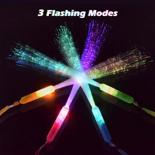 Miniatura 3 de Varitas luminosas a granel, 72 varitas de luz LED con 3 modos de colores, que brillan en la oscuridad, suministros de fiesta para bodas, raves