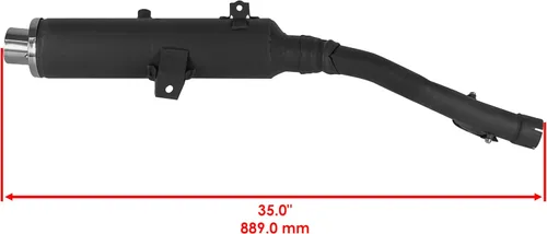 Miniatura 2 de Caltric Silenciador de escape compatible con Yamaha Raptor 350 Yfm350R Yfm 350R Yfm 350 R 2005-2013