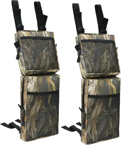 Miniatura 10 de Paquete de 2 bolsas de guardabarros para cuatrimoto, bolsas de sillín para tanque de ATV, paquete de almacenamiento de carga