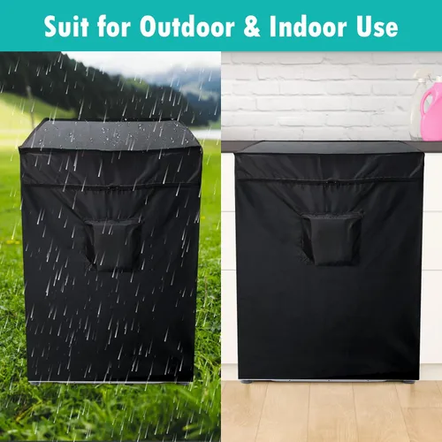 Miniatura 6 de Funda Negra para Congelador de Pecho, Fundas Impermeables para Congelador Luxiv Compactas para Congelador de Pecho de 3.5 Pies Cúbicos con Abertura