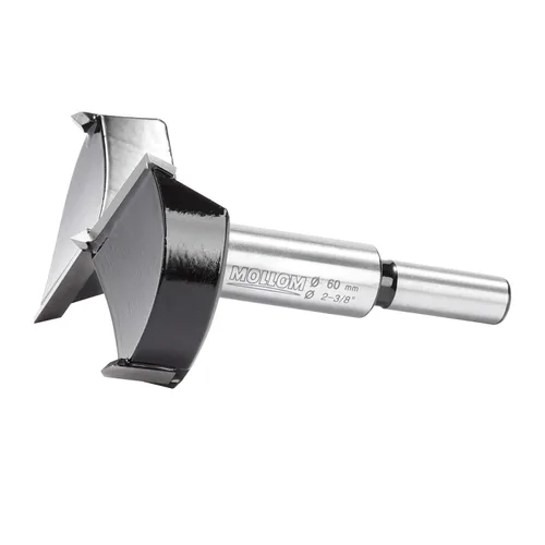 Miniatura 33 de Mollom Broca Forstner de 1/4" (6.3 mm) para carpintería precisa con un grosor de carburo YG8 duradero de 0.063 in, esta herramienta de corte